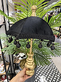 Siyah kadife Bali şemsiyesi
