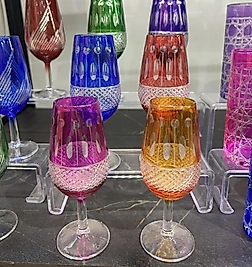 Altılı renkli el kesmesi kahve yanı bardağı