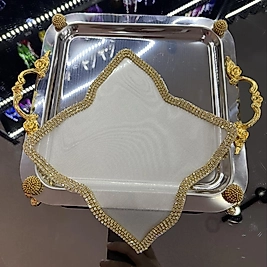 Beyaz taşlı sunum peçetesi (Adet)