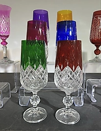 Altılı renkli el kesmesi kahve yanı bardağı