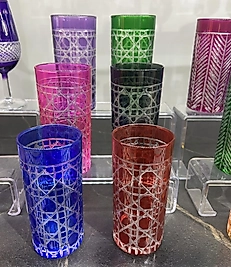 Altılı renkli el kesmesi kahve yanı bardağı