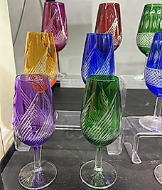 Altılı renkli el kesmesi kahve yanı bardağı