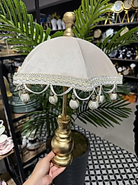Krem kadife bali şemsiyesi