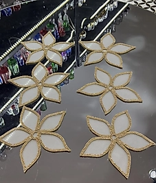 Ucu sivri Çift sıra papatya model