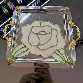 Beyaz gül sunum peçetesi (Adet)