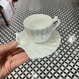 Sedefli istiridye model fincan takımı