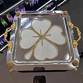 Beyaz yonca sunum peçetesi (Adet)