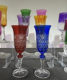 Altılı renkli el kesmesi kahve yanı bardağı