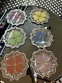 12 parça tepsi ve peçete takımı