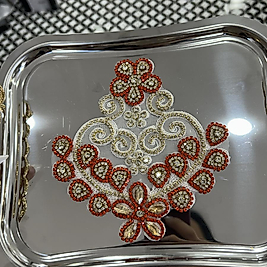 Kabartmalı taşlı sunum peçetesi adet