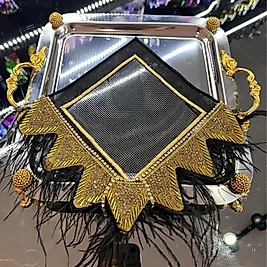 Siyah otrişli sunum peçetesi (Adet)