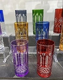 Altılı renkli el kesmesi kahve yanı bardağı