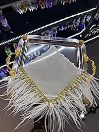 Beyaz tüylü sunum peçetesi (Adet)