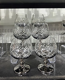 Gümüş el kesmesi kahve yanı bardağı